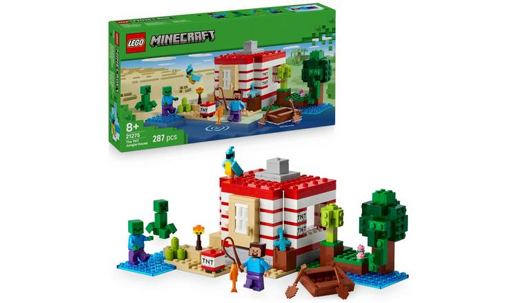 LEGO Minecraft The TNT Jungle House Toy with Figures 21275