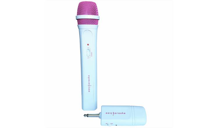 Easy Karaoke EKS717P Wireless Microphone - Pink & White