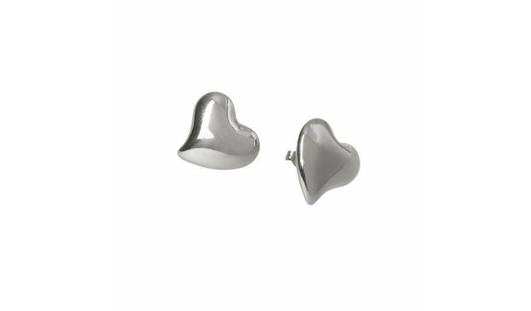 Liars & Lover Stainless Steel Heart Stud Earrings