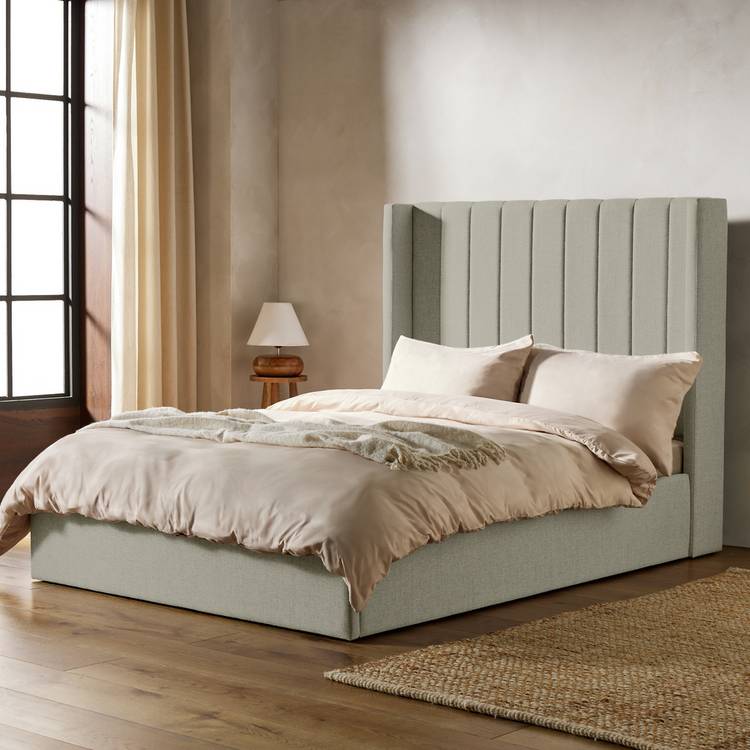 Habitat Halstead Small Double End Lift Ottoman Bed - Cream 0