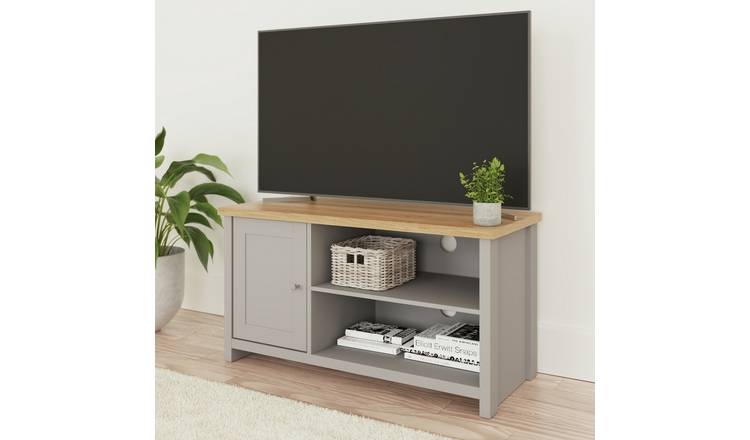 GFW Lancaster 2 Drawer Coffee Table and TV Unit - Grey