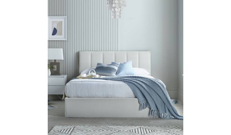 Time4Sleep Valencia Double End Lift Ottoman Bed - White