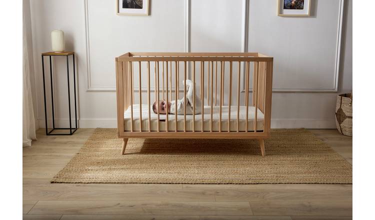 Baby Elegance Ollie Cot Bed - Beech