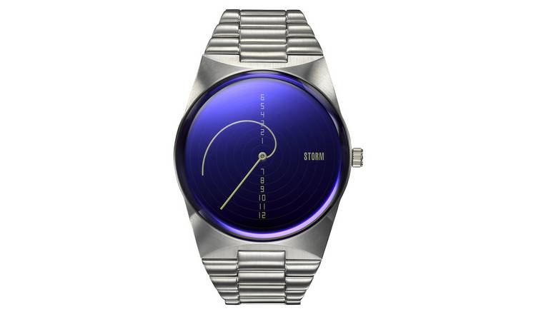 STORM Fibon-X Blue Dial Stainless Steel Strap Watch