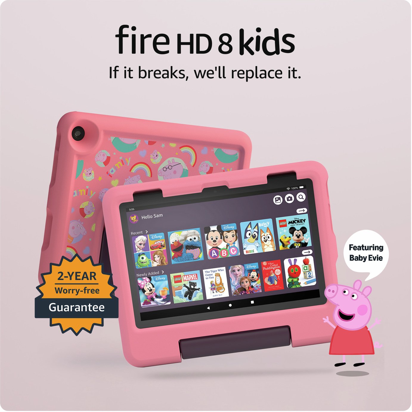 Buy Amazon Fire HD 8 Kids Tablet (Peppa Pig) 8 Inch 32 GB - Pink