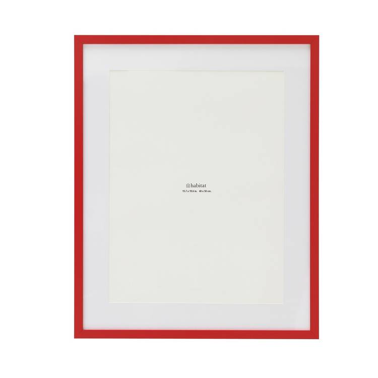 Habitat Red Rectangle Picture Frame - 16x20" 0