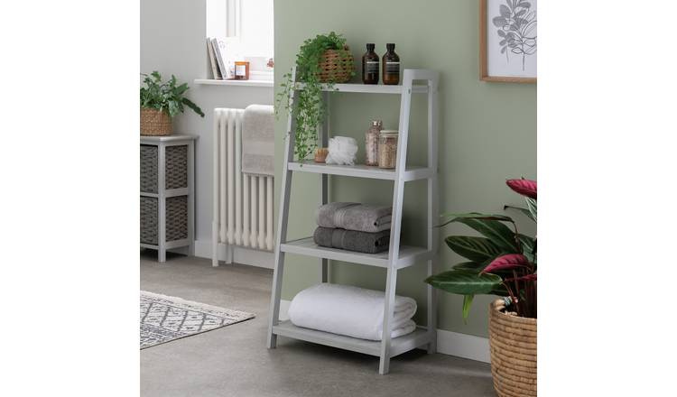 Argos Home 4 Tier Tongue And Groove Ladder Shelving Unit