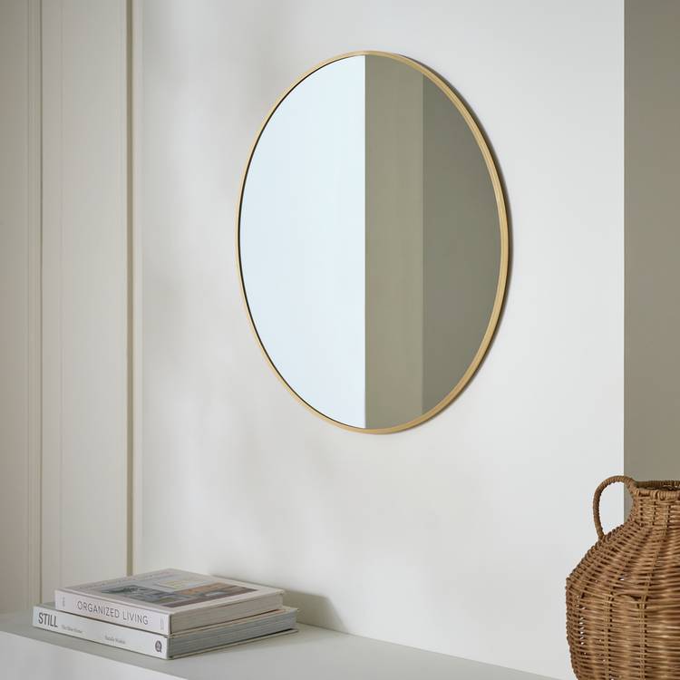 Habitat Gold Round Wall Mirror - 50x50cm 0