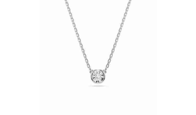 Swarovski Rhodium Plated Imber Pendant Necklace