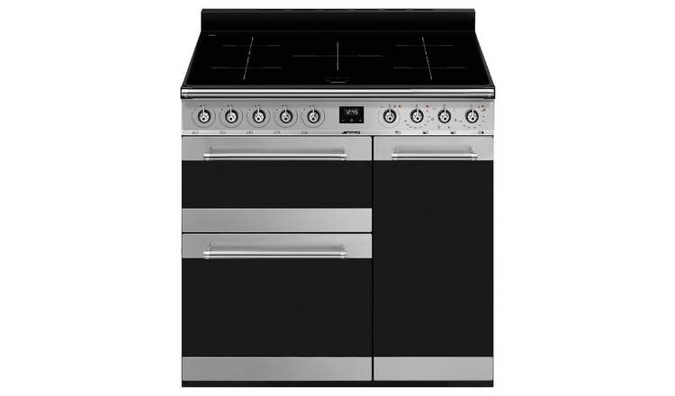 Smeg SY93I-1 90cm Double Oven Electric Range Cooker -S/Steel