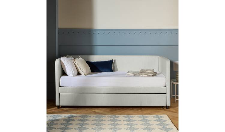 Habitat Chadwell Single Trundle Bed with 2 Mattress - Grey