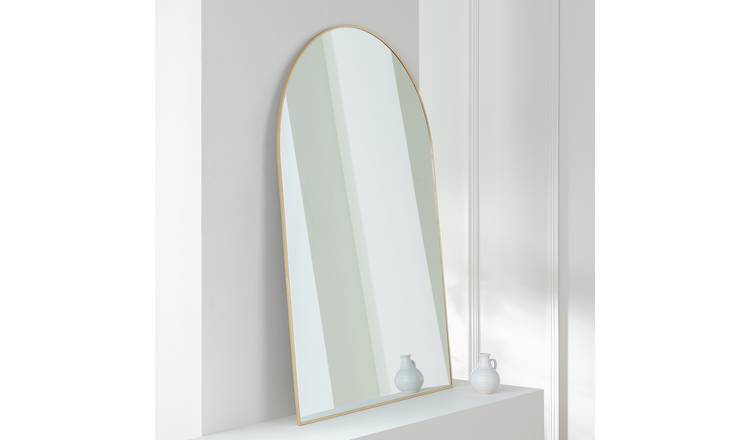 Habitat Gold Arch Wall Mirror - 100x70cm