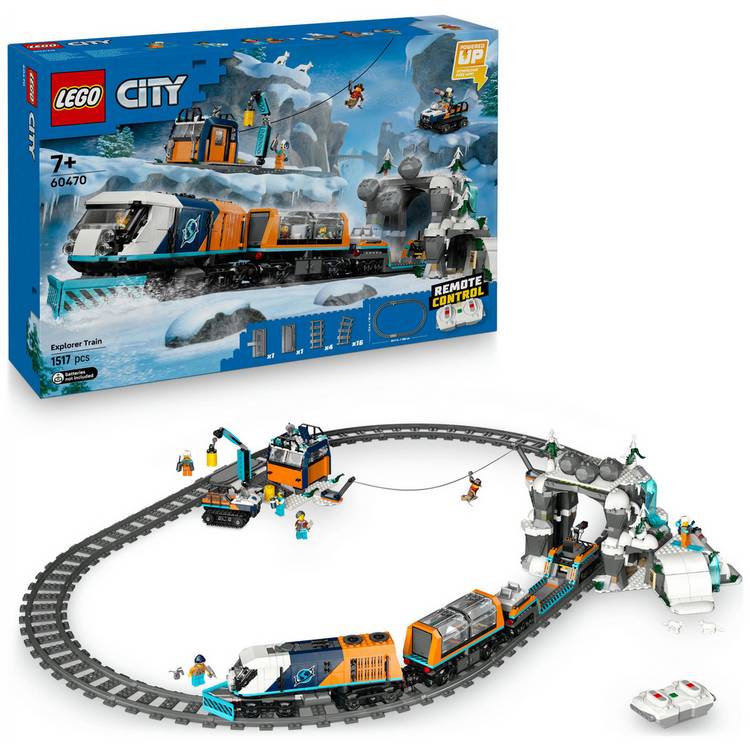 LEGO City Explorers' Arctic Polar Express Train Set 60470 0