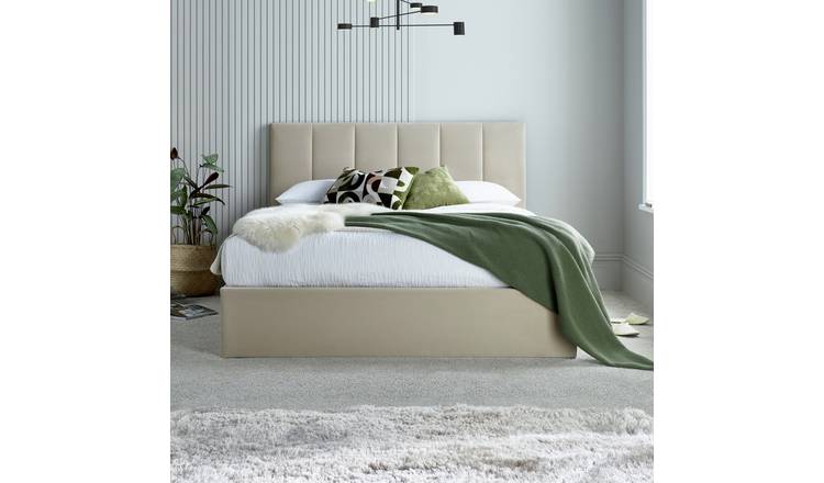 Time4Sleep Valencia Kingsize End Lift Ottoman Bed - Beige