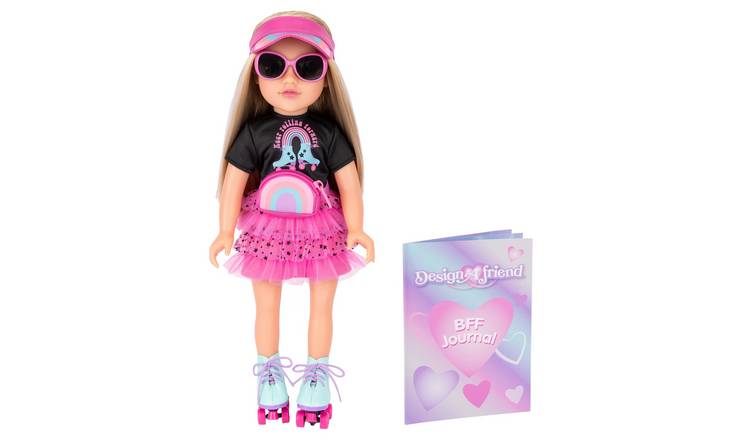 DesignAfriend 18 Inch JoJo Roller Skater Doll