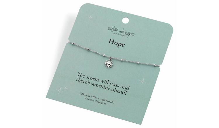 Hot Diamonds Sterling Silver Hope Sun Charm Bracelet
