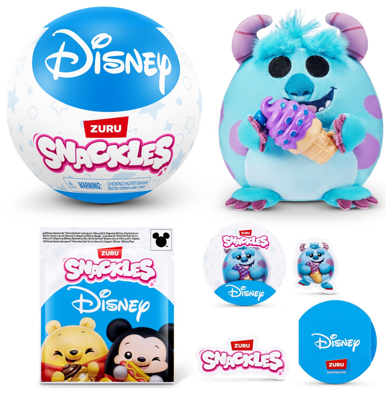 Buy Snackles S1 Disney Capsule 5inch Bulk Soft Toy | Teddy bears