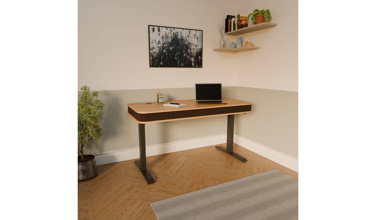 Koble Elin Height Adjustable Desk - Light Wood