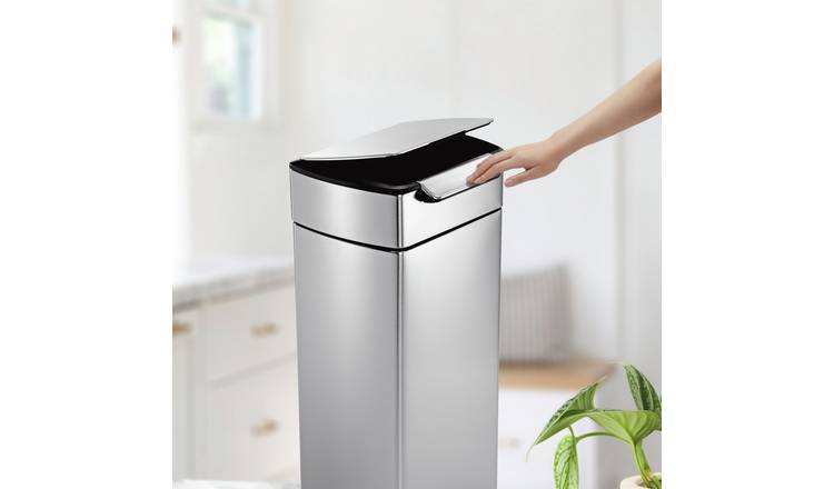 Simplehuman 30 Litre Touch-Bar Kitchen Bin - Stainless Steel