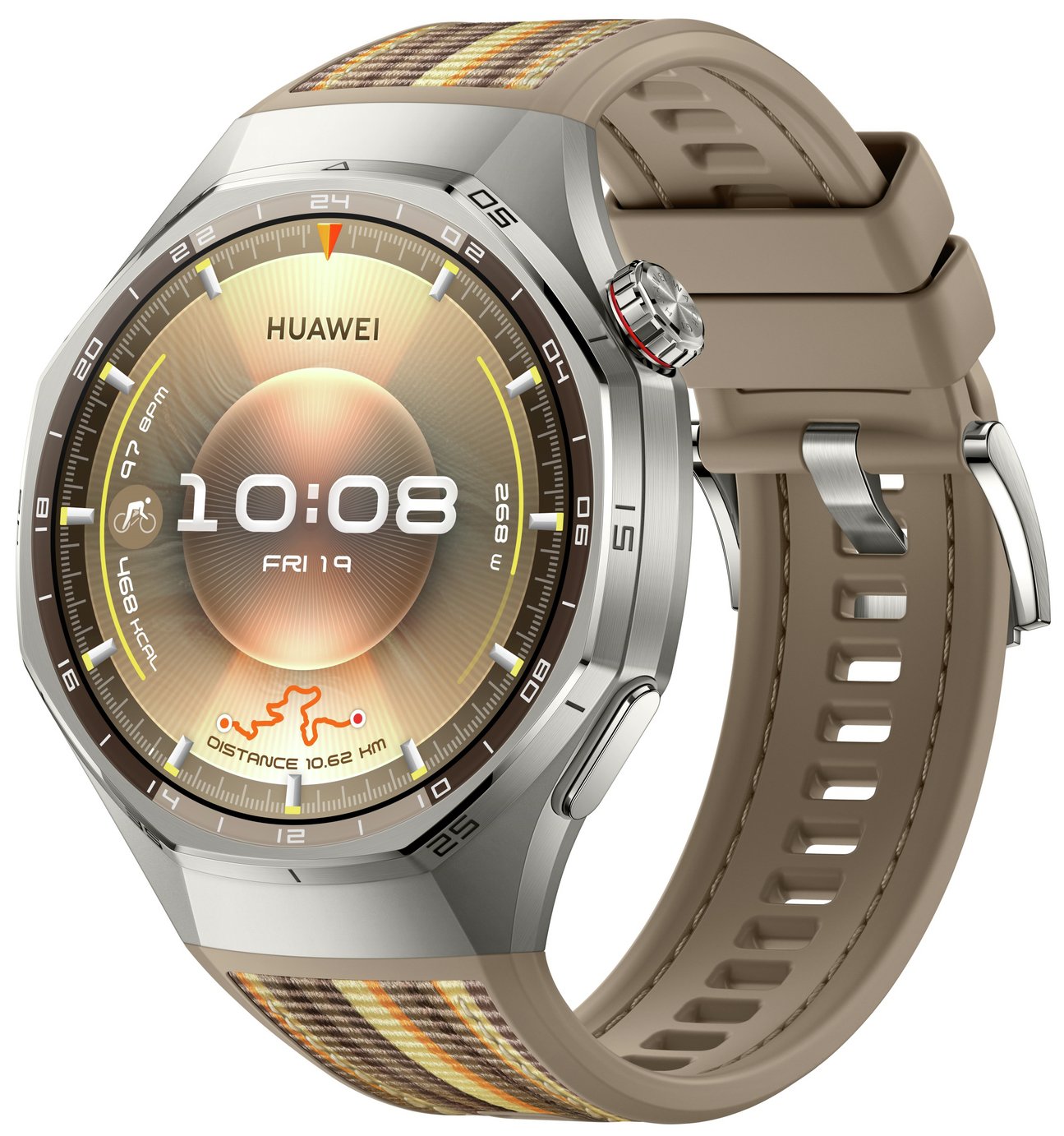 HUAWEI Watch GT6 Pro 46mm GPS Titanium Smart Watch - Brown