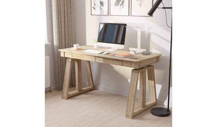 Koble Nora Height Adjustable Desk - Light Wood