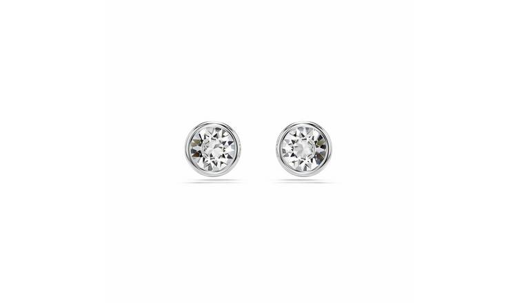 Swarovski Rhodium Plated Crystal Imber Stud Earrings