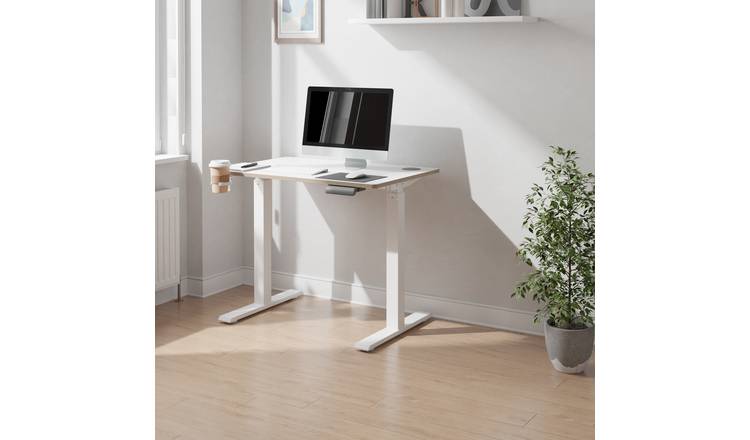 Koble Gino Mini Height Adjustable Desk - White