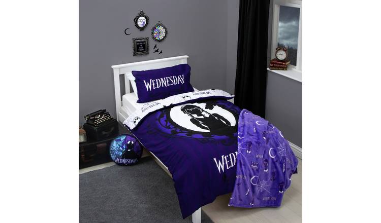 Wednesday Purple Kids Bedding Set - Single
