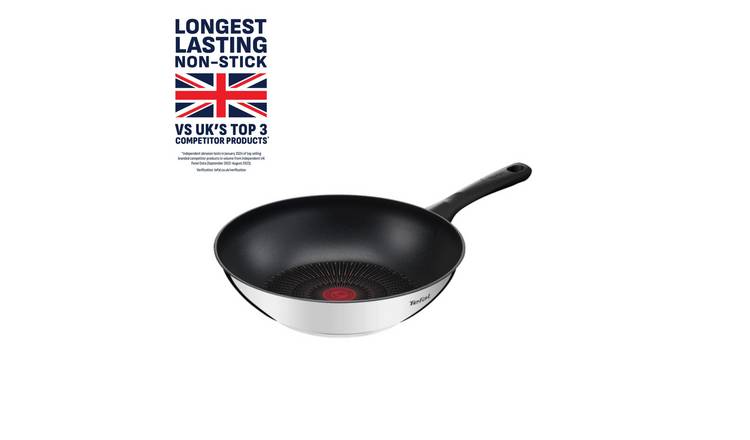 Tefal 28cm Titanium Edition Stainless Steel Wok