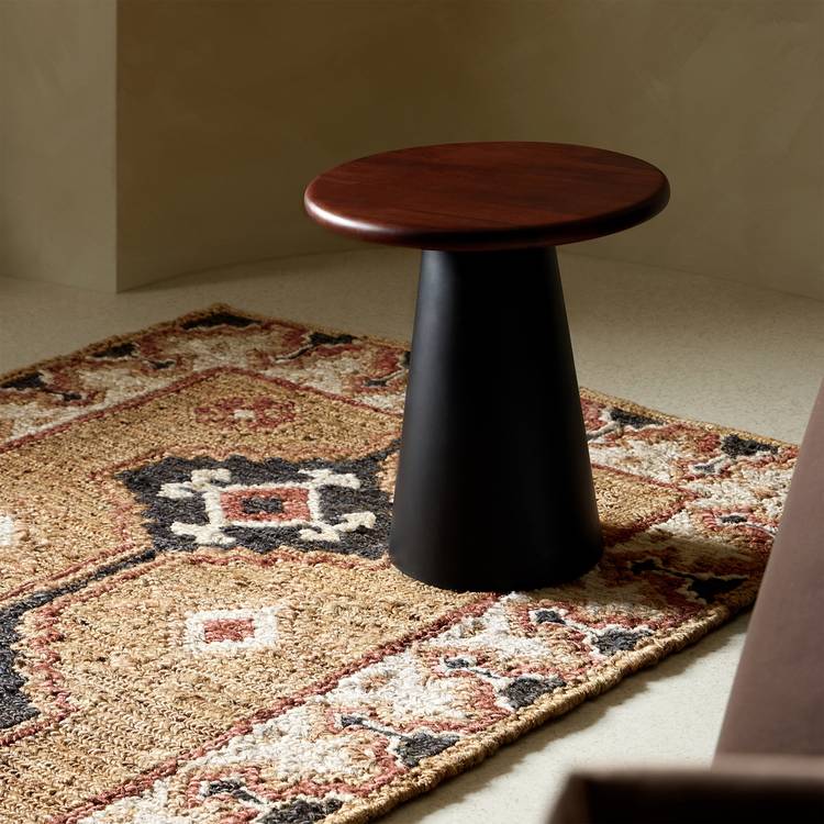 Habitat Collins Side table - Black and walnut 0