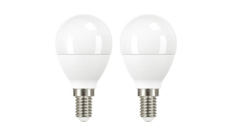 Argos Home 5.9W LED Mini Globe E14 Light Bulb - 2 Pack