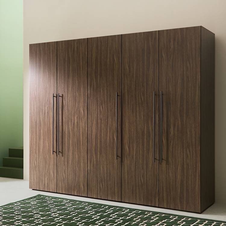 Habitat Atlas 5 Door Wardrobe - Walnut 0