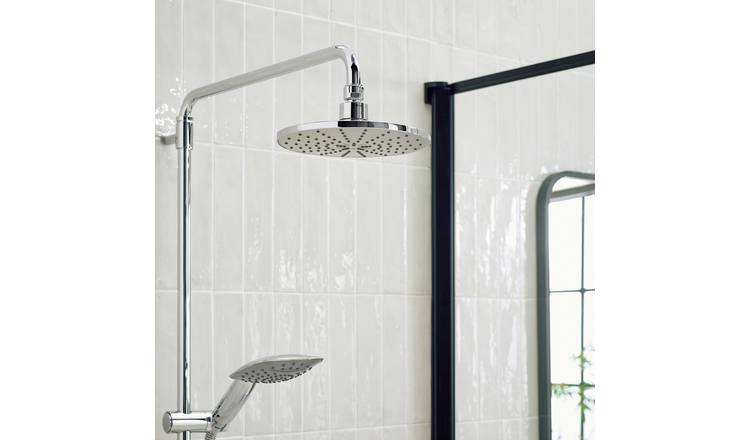 Argos Home 1 Function Rainfall Shower Head - Silver