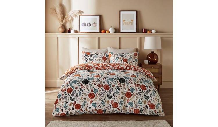 Silentnight Supersoft Pumpkin Foliage Bedding Set - Double