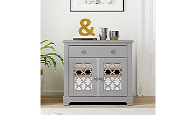 GFW Honiton 2 Door 1 Drawer Sideboard - Grey
