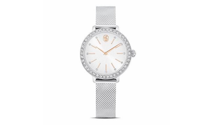 Swarovski Silver Tone Stainless Steel Certa Bracelet Watch