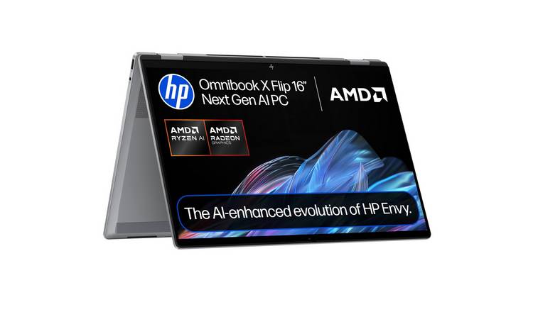 HP OmniBook X Flip 16in Ryzen AI 7 16GB 1TB Laptop - Grey