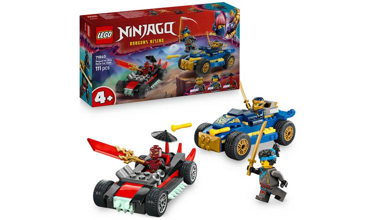 LEGO NINJAGO Rogue vs. Drix Race Car Duel Building Toy 71840