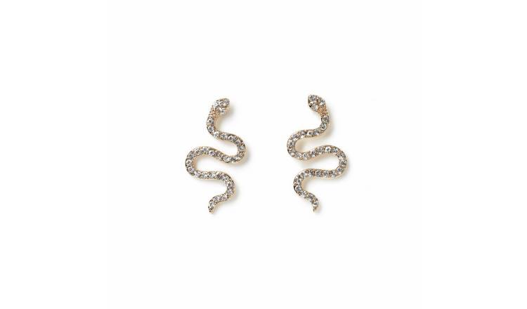 Freedom Gold Mini Snake Drop Earrings