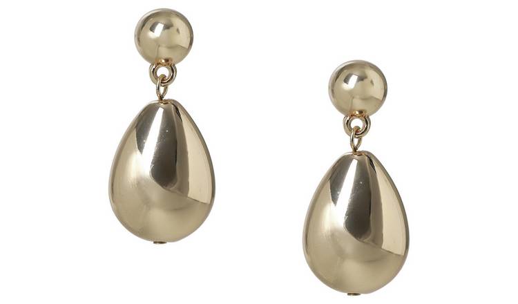 Liars & Lovers Golden Ball Pear Shaped Drop Earrings