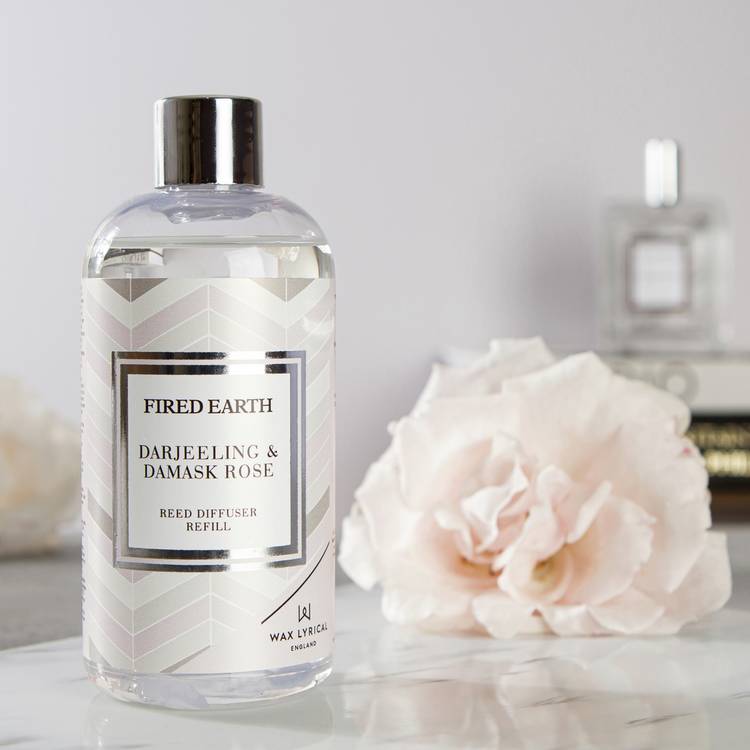 Fired Earth Reed Diffuser Refill - Darjeeling & Damask Rose 0
