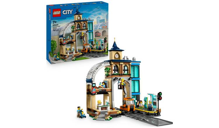 LEGO City Central Train Station Construction Toy Set 60469