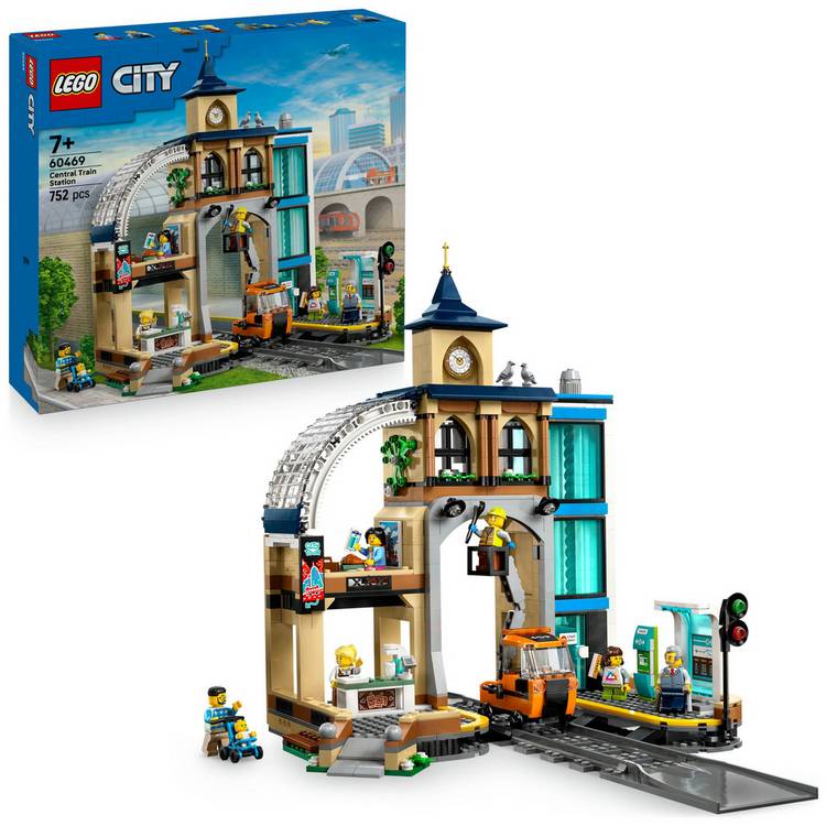 LEGO City Central Train Station Construction Toy Set 60469 0