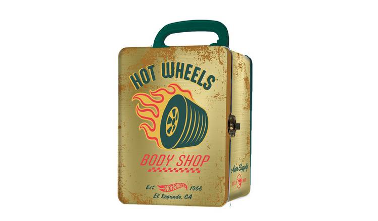Hot Wheels Tin Car Storage Case - Gold
