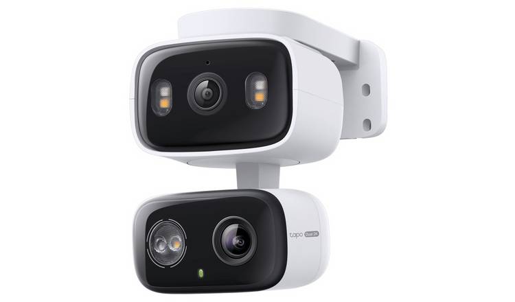 Tapo C246D 2K 3MP Dual-Lens Pan/Tilt Security Camera - White