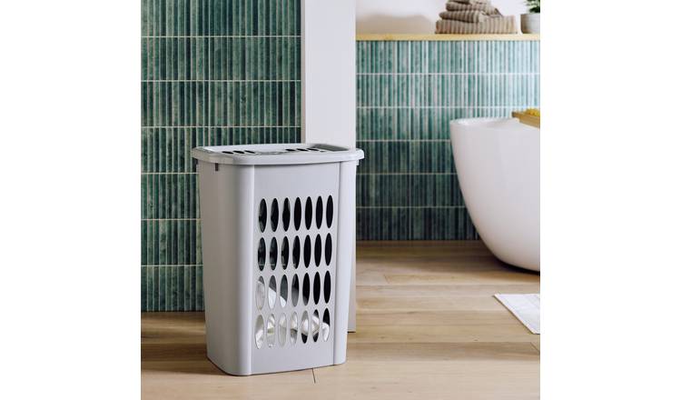 Argos Home 54 Litre Laundry Hamper - Flint Grey