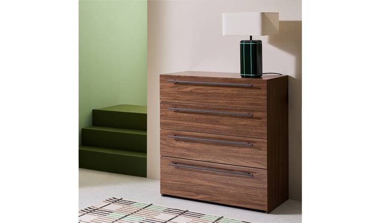 Habitat Atlas 4 Drawer Chest - Walnut