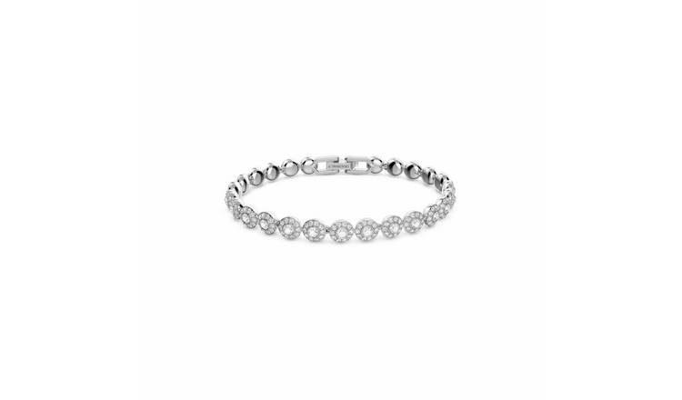 Swarovski Rhodium Plated Una Angelic Tennis Bracelet