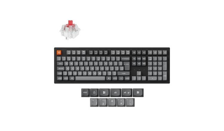 Keychron K10 Max QMK Wireless Keyboard & Red Switch - Black