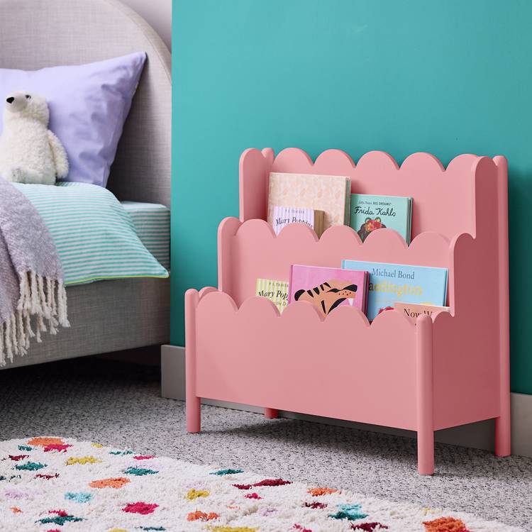Habitat Kids Scalloped Book Storage - Pink 0